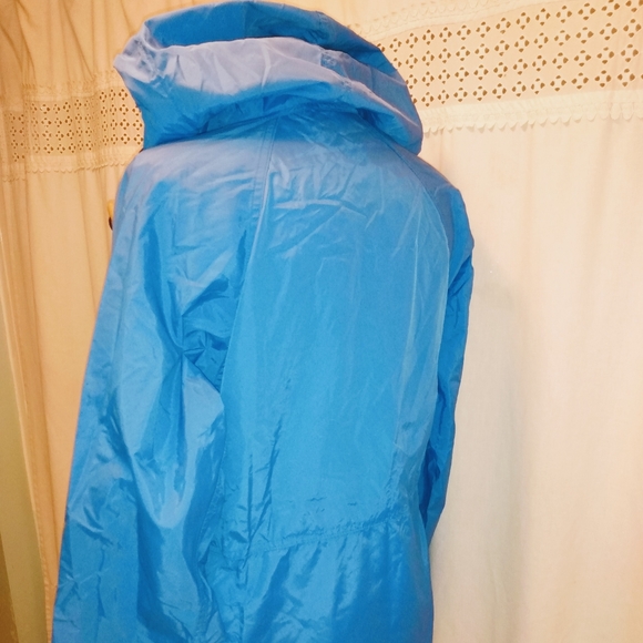Vintage Llbean Blue Windbreaker Women's Rain Coat - Picture 3 of 10